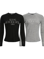 XPKAEAX Pearl Rhinestone Slim Fit Semi Sheer Women's Other Fabric Long Sleeve T-shirts