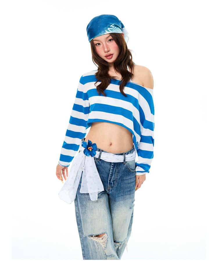 YOUNG_STAGE_Striped_One_Shoulder_Long_Sleeve_Women's_Semi_Sheer_Crop_Tops_1036036964502_MISSTT