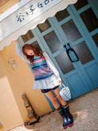 YOUNG STAGE Vintage Plaid Doll Collar Long Sleeve Ruffle A Line Women's Casual Mini Dresses