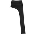 YUBABY_Black_Asymmetric_Ruched_Low_Waist_Women's_Cotton_Blend_Midi_Skirts_786027516770_MISSTT