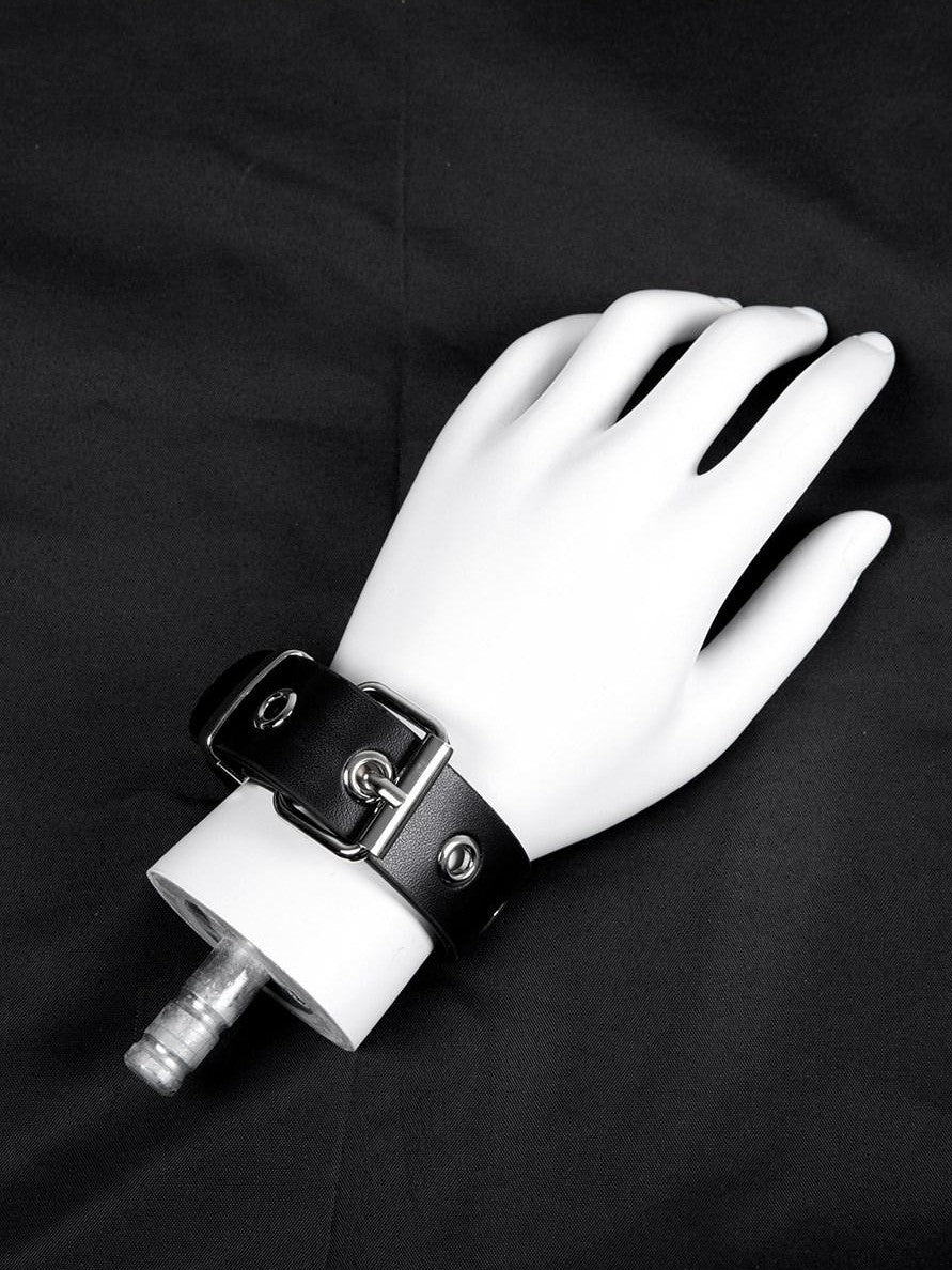 YUBABY Black Dark Punk Hardcore Metal Buckle Wide Belt Style Women's Rings