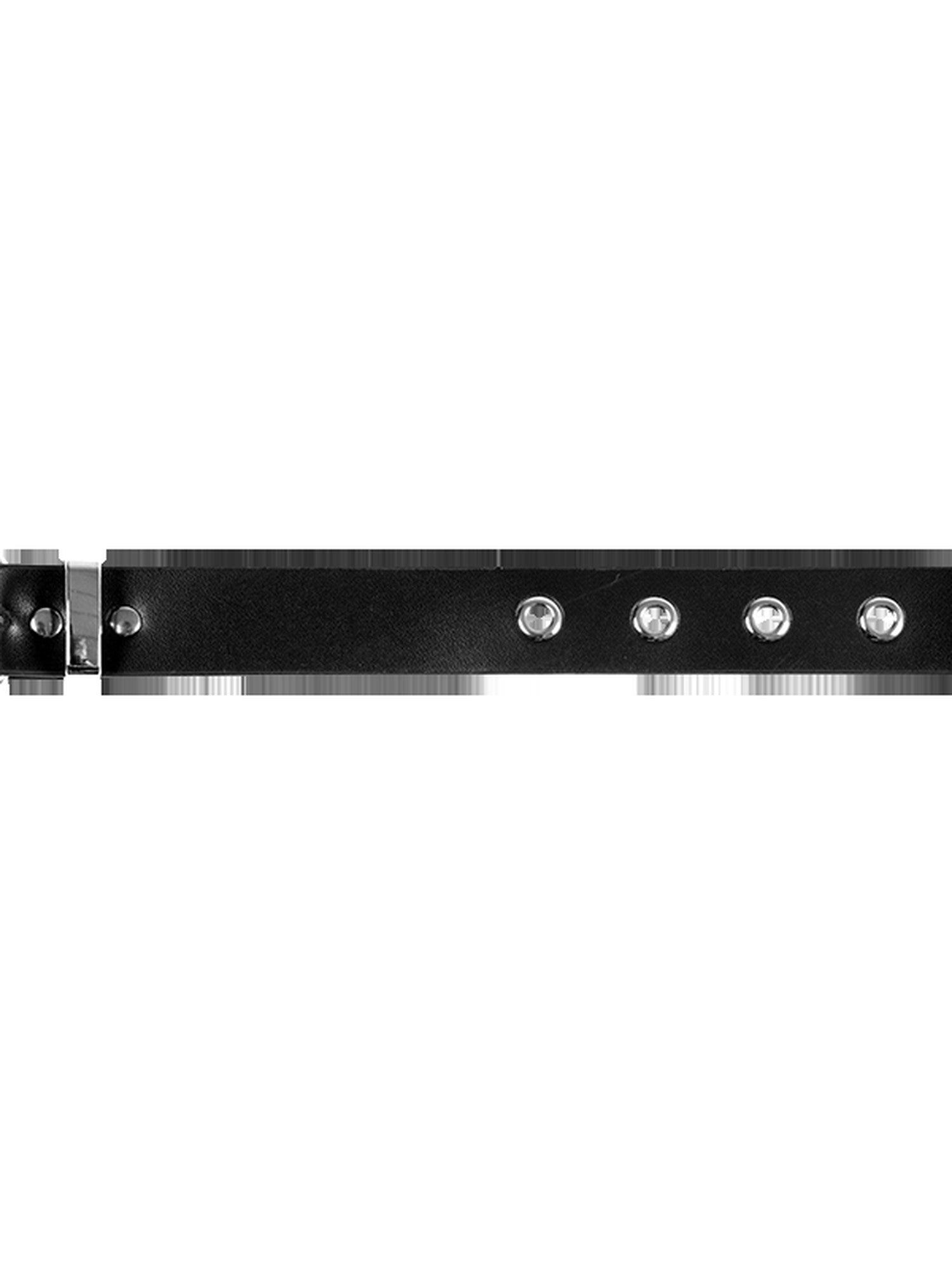 YUBABY Black Dark Punk Hardcore Metal Buckle Wide Belt Style Women's Rings