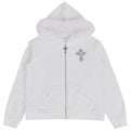 YUBABY_Black_Fur_Trim_Hand_Sewn_Crystal_Cross_Zipped_Women's_Cotton_Blend_Hoodies_852248988137_MISSTT