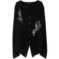 YUBABY_Black_Skull_Totem_Asymmetrical_Button_Badge_Lightweight_Women's_Cotton_Cardigans_1024833116843_MISSTT