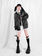YUBABY Dark Gothic Midcalf Leg Garter Women's Velvet Athletic Socks