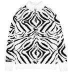 YUBABY_Fuchsia_Zebra_Print_Batwing_Women's_Mohair_Mid_Length_Cardigans_627317863786_MISSTT