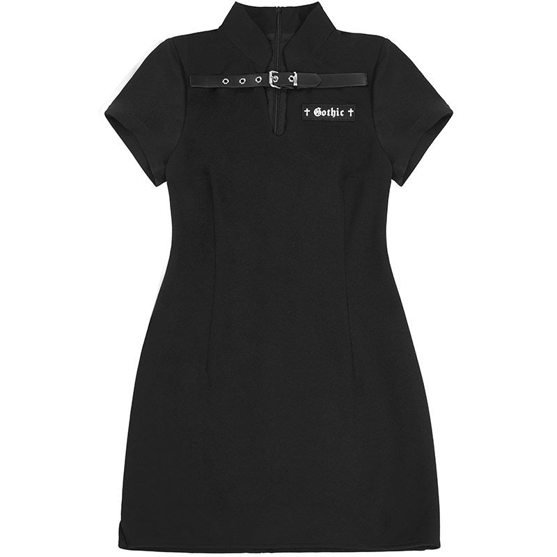 YUBABY_Gothic_Belted_Qipao_Bodycon_Women's_Polyester_Little_Black_Casual_Mini_Dresses_934296316860_MISSTT