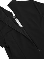 YUBABY Gothic Belted Qipao Bodycon Women's Polyester Little Black Casual Mini Dresses