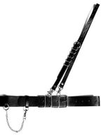 YUBABY Metal Square Buckle Military Detachable Chain Crossbody Two Piece Women's Belts