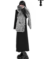 YUBABY Oversized Brushed Ombre Tip Dyed Women's Faux Fur Scarves & Shawls