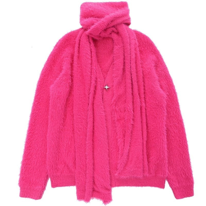 YUBABY_Oversized_Fuzzy_Batwing_Metal_Star_Brooch_Gothic_Women's_Mink_Blend_Sweaters_690970115721_MISSTT