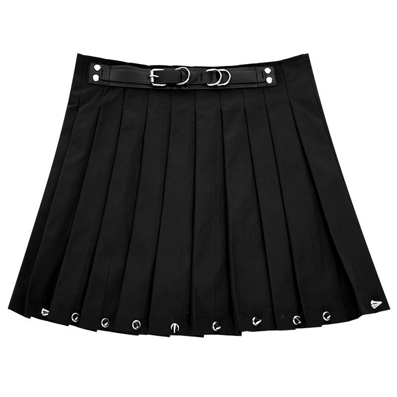 YUBABY_Pointed_Stud_Belted_Pleated_Women's_Polyester_Blend_Mini_Skirts_721120600185_MISSTT