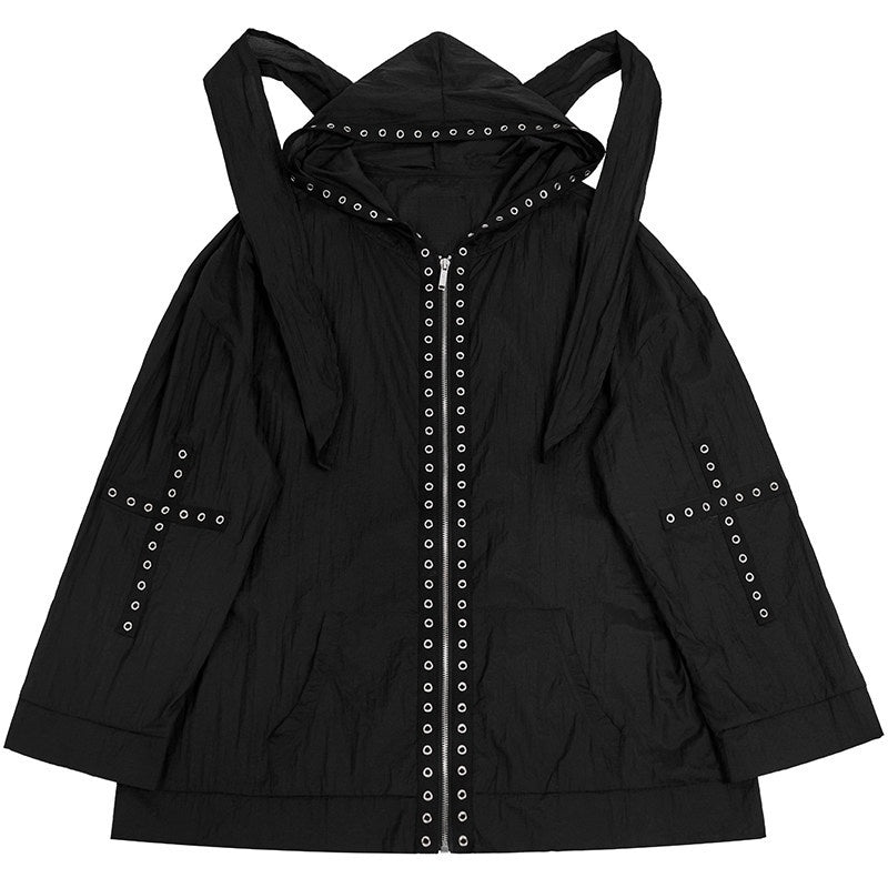 YUBABY_Rabbit_Ear_Rock_Cross_Zip_Hooded_Lightweight_Women's_Polyester_Blend_Rash_Guards_905572229354_MISSTT