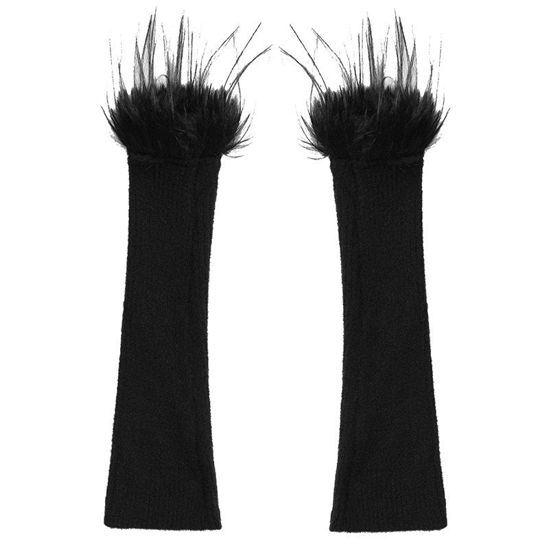 YUBABY_Retro_Half_Finger_Furry_Trim_Arm_Warmers_Women's_Plush_Knit_Gloves_&_Mittens_852514272884_MISSTT