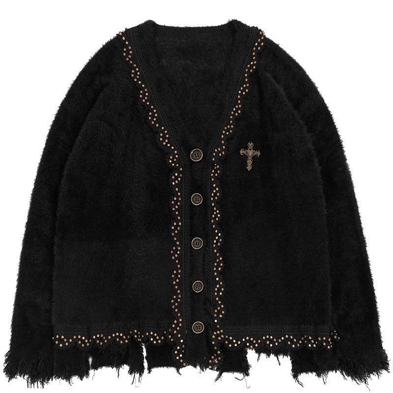 YUBABY_Retro_Studded_Lace_Trim_Gothic_Cross_Distressed_Women's_Acrylic_Blend_Sweaters_845592517282_MISSTT
