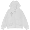 YUBABY_Rhinestone_Cross_Large_Print_Devil_Ear_Zip_Fleece_Women's_Cotton_Blend_Hoodies_851684102309_MISSTT