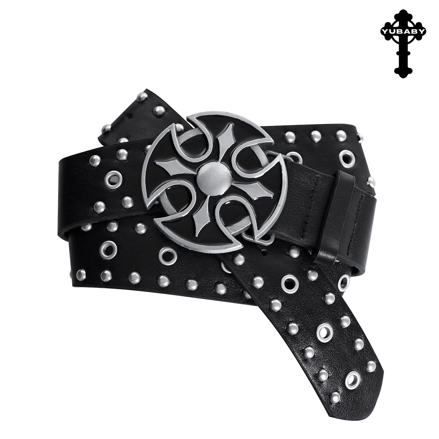 YUBABY_Rivet_Studded_Dark_Skull_Cross_Retro_Punk_Women's_Metal_Belts_1007589875280_MISSTT