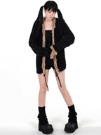 YUBABY Slouchy Solid Knitted Mid Calf Scrunched Women's Polyester Leg Warmers