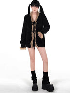 YUBABY Slouchy Solid Knitted Mid Calf Scrunched Women's Polyester Leg Warmers