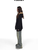 YUBABY Vintage Fur Collar Cross Zippered Hooded Women's Cotton Blend Hoodies