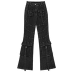 YUBABY_Washed_Black_Multi_Pocket_Punk_Rock_Women's_Stretch_Denim_Flare_Jeans_831432541168_MISSTT