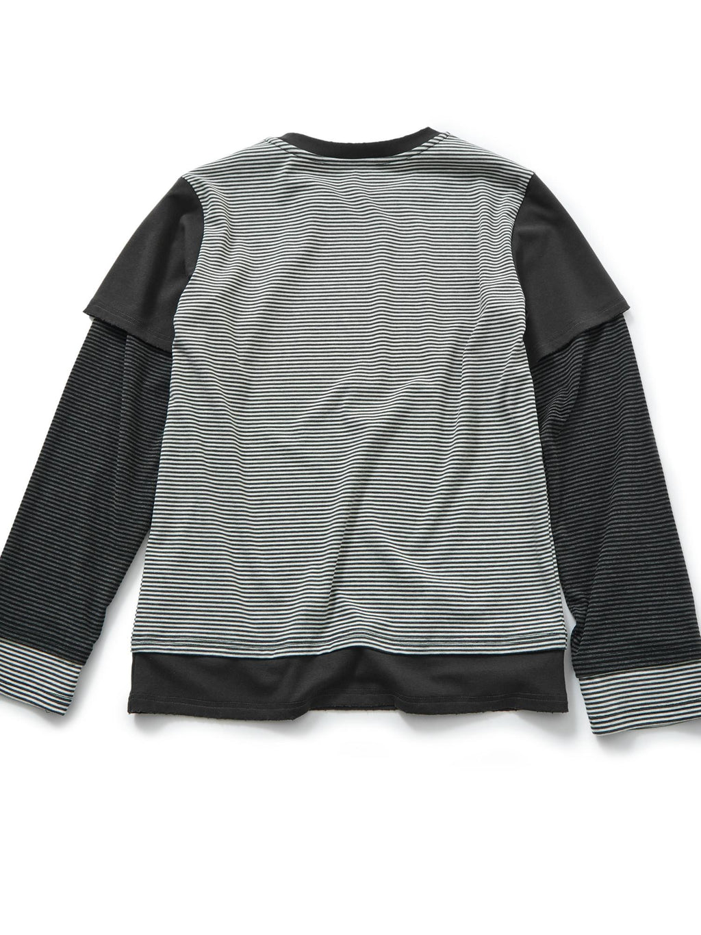 YUKAHOUSE American Striped Print Splice Women's Cotton Long Sleeve T-shirts