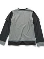 YUKAHOUSE American Striped Print Splice Women's Cotton Long Sleeve T-shirts