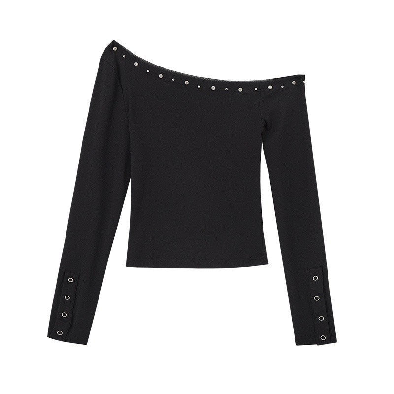 YUKAHOUSE_Asymmetric_Neck_Sheer_Back_Slim_Fit_Long_Sleeve_Cotton_Women's_Crop_Tops_795573865669_MISSTT