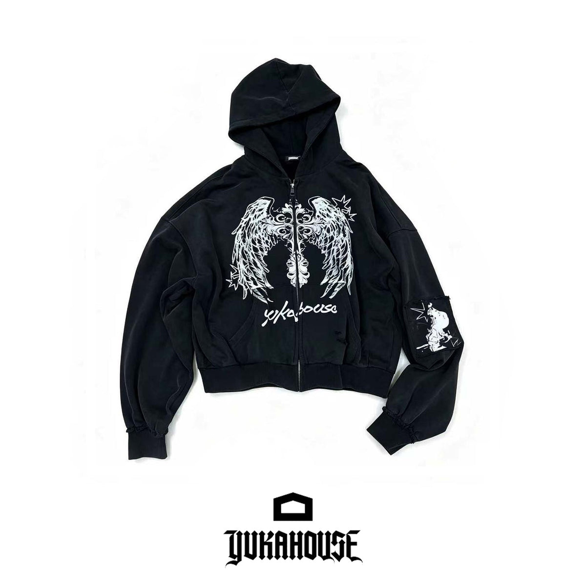 YUKAHOUSE_Dark_Angel_Wings_Print_Distressed_Zip_Up_Women's_Cotton_Hoodies_1075492520940_MISSTT
