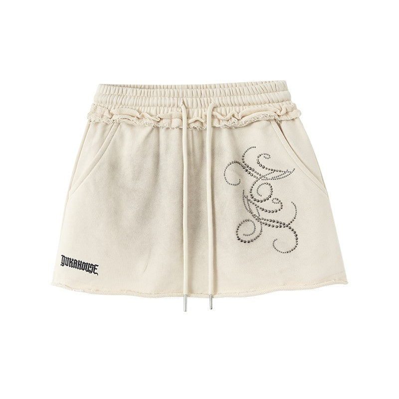 YUKAHOUSE_Distressed_Beaded_Drawstring_A_Line_Women's_Cotton_Mini_Skirts_762410911364_MISSTT