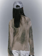 YUKAHOUSE Distressed Washed Zip Up Loose Knit Women's Cardigans