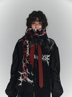 YUKAHOUSE Punk Dark Sweet Cool Warm Rectangular Women's Scarves & Shawls