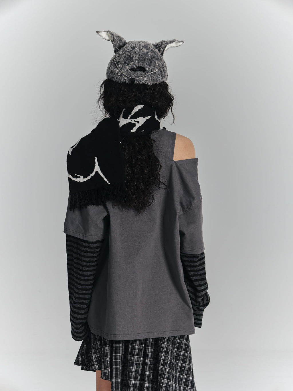 YUKAHOUSE Punk Dark Sweet Cool Warm Rectangular Women's Scarves & Shawls
