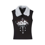 YUKAHOUSE_Y2k_Faux_Fur_Collar_Slim_Fit_Cotton_Women's_Tank_Tops_901653428600_MISSTT