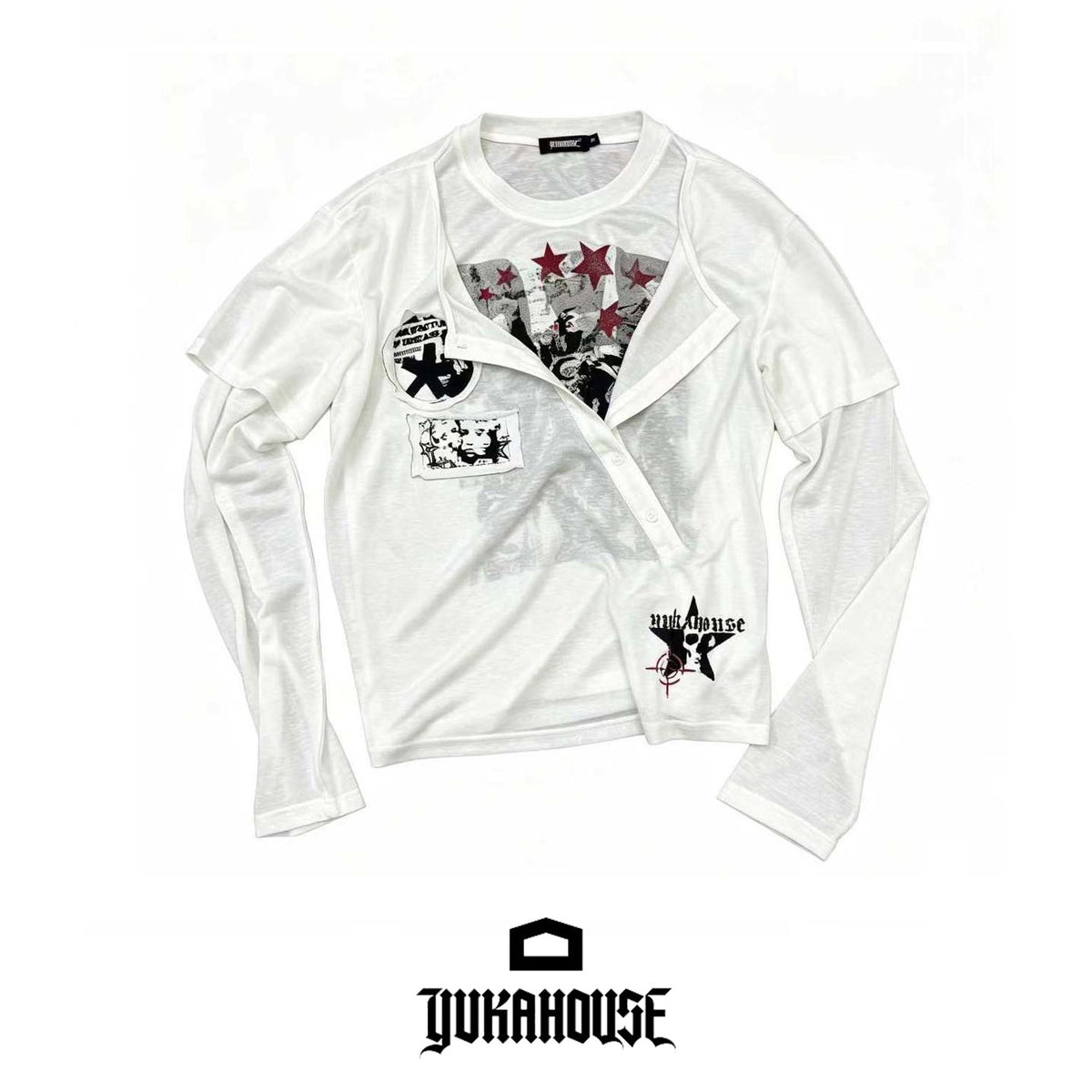 YUKAHOUSE_Y2k_Patch_Print_Layered_Look_Women's_Lyocell_Long_Sleeve_T-shirts_1073254222851_MISSTT
