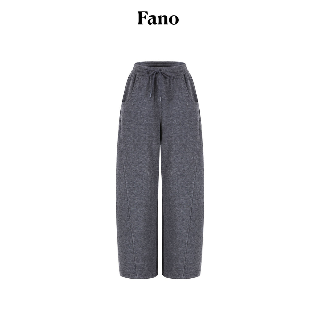 fano_Soft_Stretch_Knit_Natural_Waist_Straight_Leg_Casual_Women_Dark_Gray_Sweatpants_MISSTT