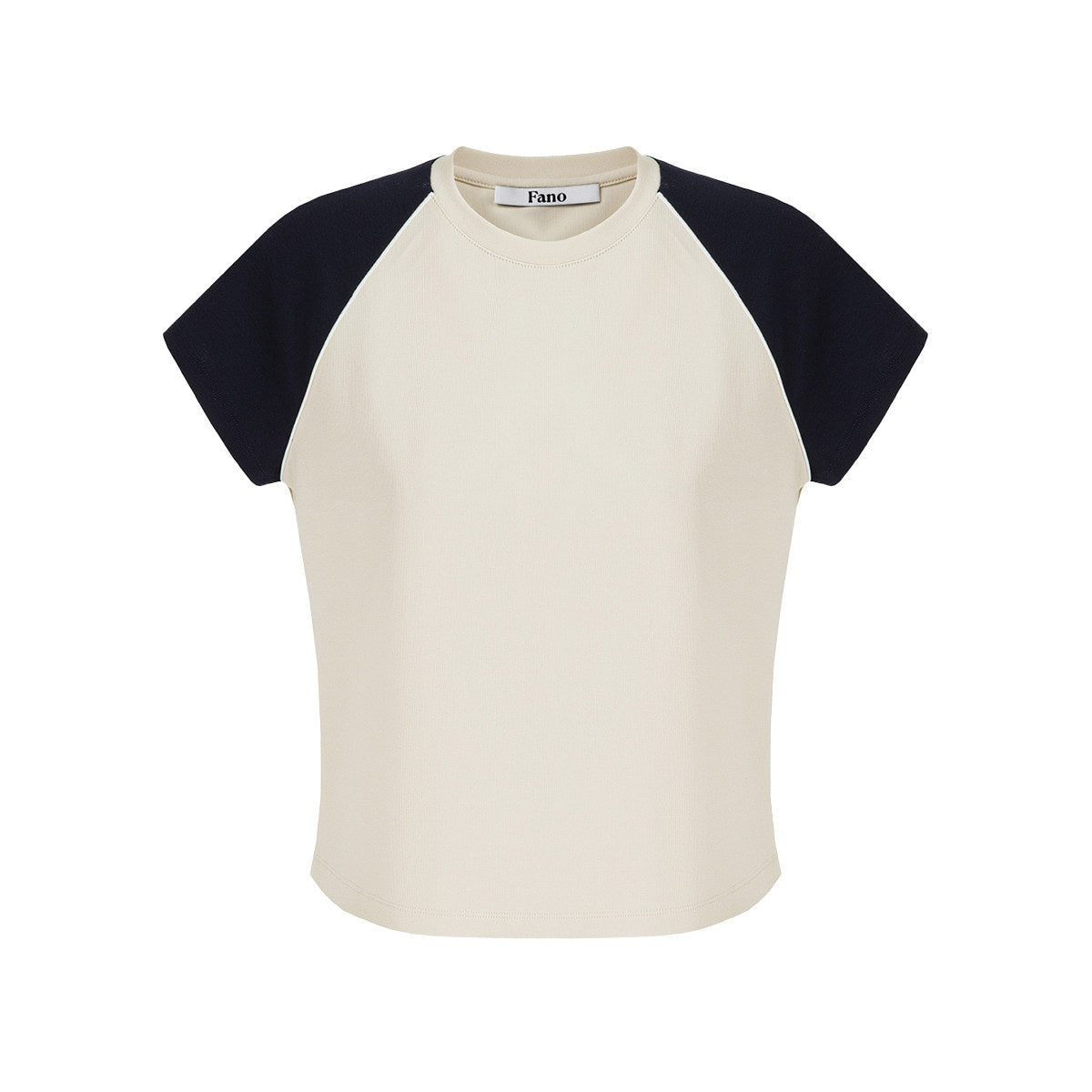 fano_Stretch_Cotton_Loose_Raglan_Crew_Korean_Office_Women_Beige_Short_Sleeve_T-Shirts_MISSTT
