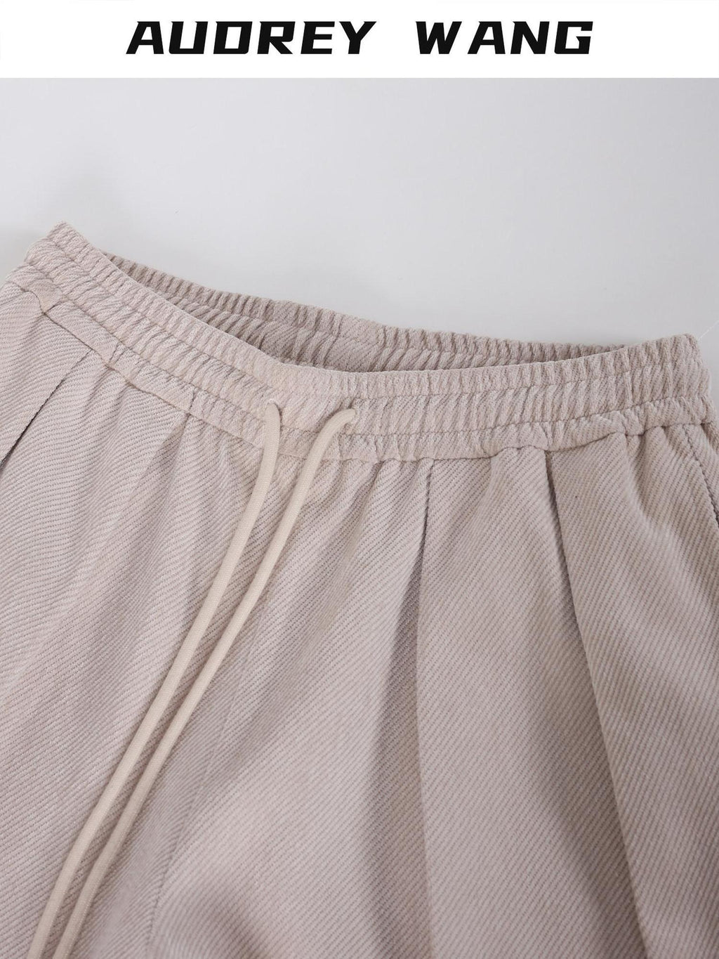 audreyyang Comfort Stretch Polyester Casual Elastic Pull On Women Wide Leg Pants