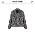 audreyyang_Original_Design_Pleated_Loose_Fit_Womens_Cropped_Silver_Bomber_Jackets_MISSTT