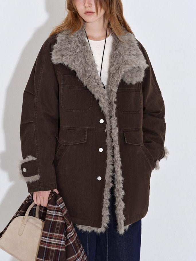fano 90 Percent White Duck Down Warm Workwear Straight Midlength Womens Down Jackets