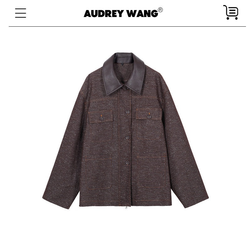 audreyyang_Original_Design_Loose_Patchwork_Topstitch_Cotton_Blend_Women_Denim_Jackets_MISSTT