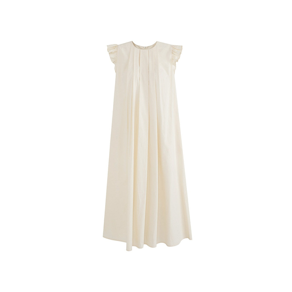 fano_High_Waist_Structured_A_Line_Sleeveless_Cotton_Lyocell_Office_Maxi_Dresses_MISSTT