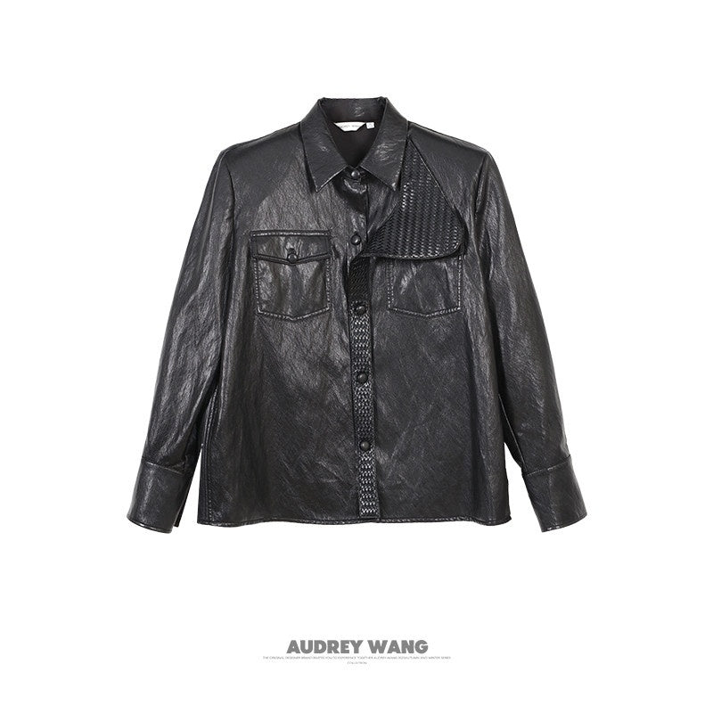 audreyyang_Premium_Pu_Leather_Lapel_Long_Sleeve_Tailored_Womens_Black_Wine_Leather_Jackets_MISSTT