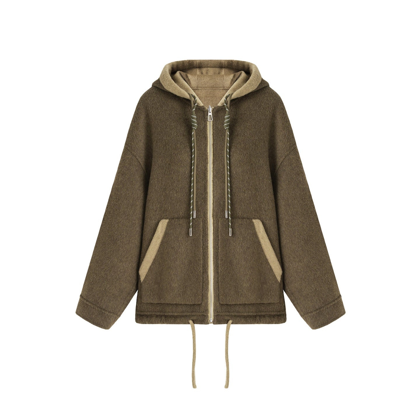 unspoken_Premium_Sheepswool_Minimal_Commuter_Loose_Fit_Hooded_Zip_For_Women_Wool_Coats_MISSTT