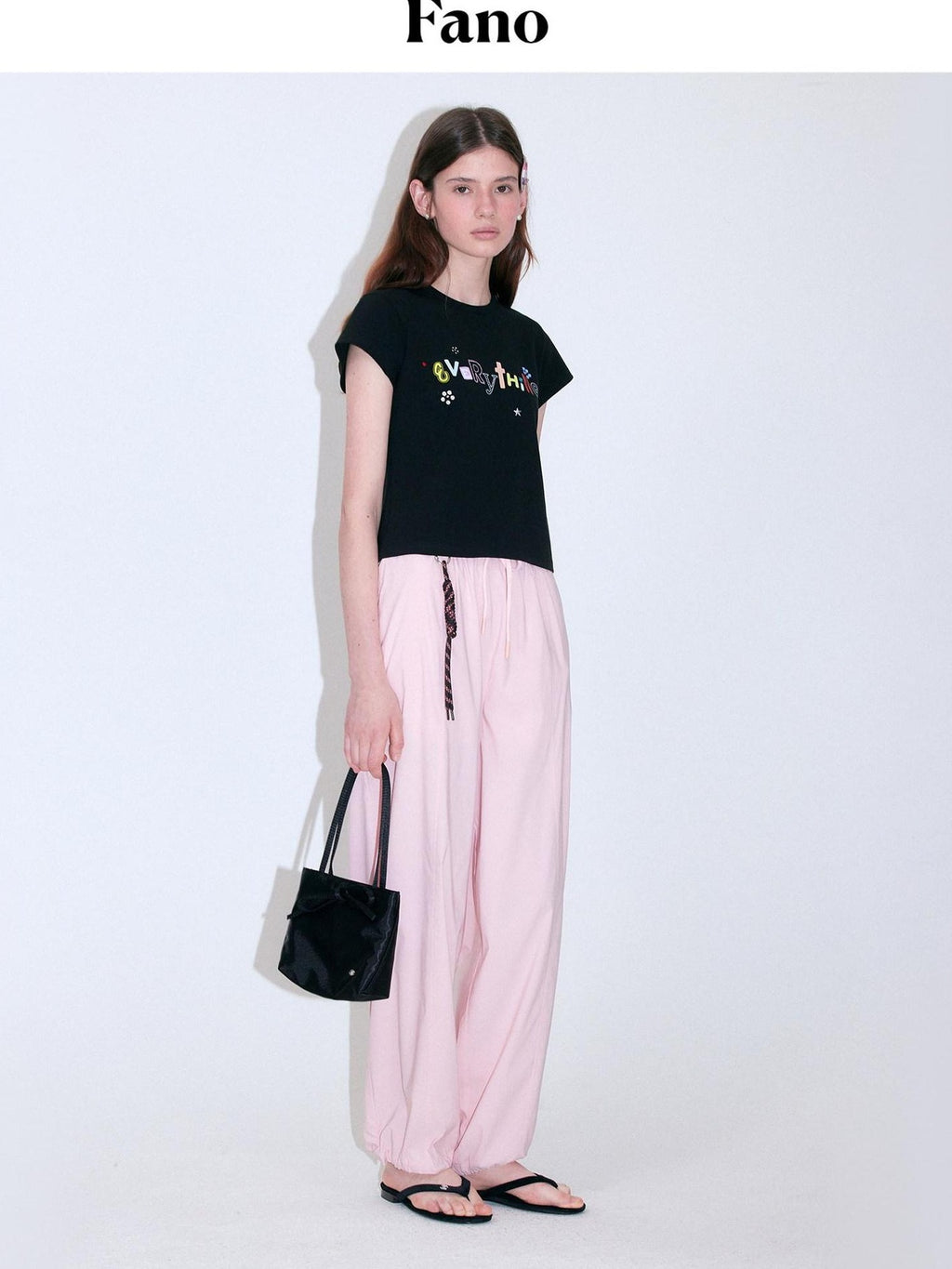 fano Soft Viscose Stretch Korean Relaxed Straight Pockets Elastic Waist Sweatpants