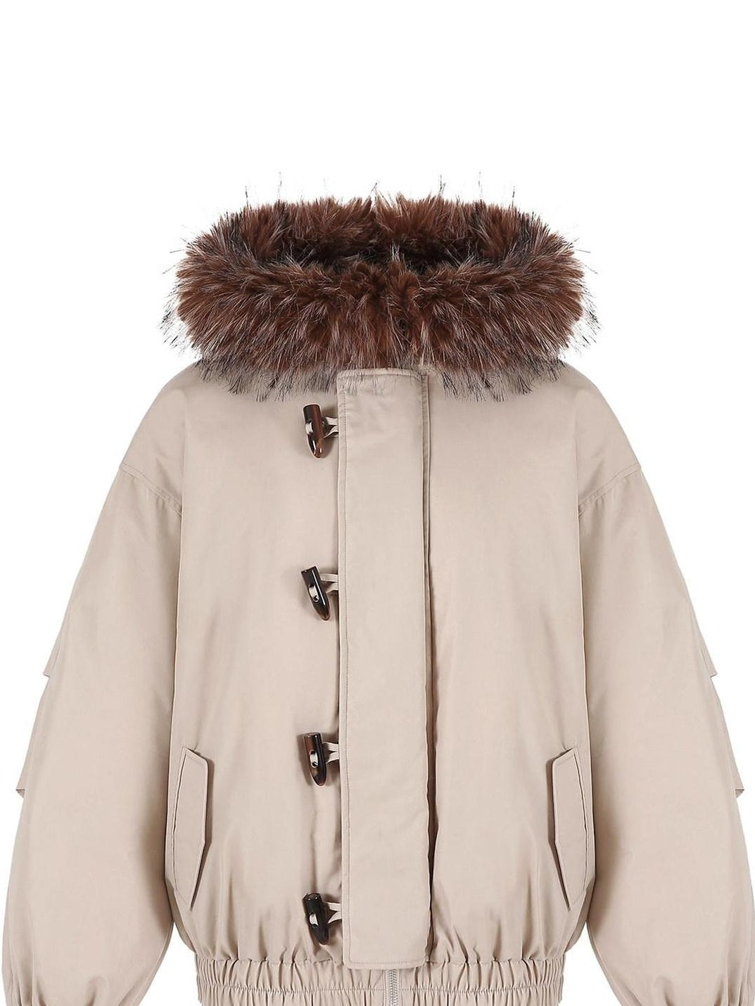 fano 90 Percent White Duck Down Warm Hooded Casual Windproof Womens Down Jackets
