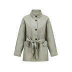 fano_Pure_Cotton_Loose_Korean_Commuter_Single_Breasted_Women_Khaki_Grey_Trench_Coats_MISSTT
