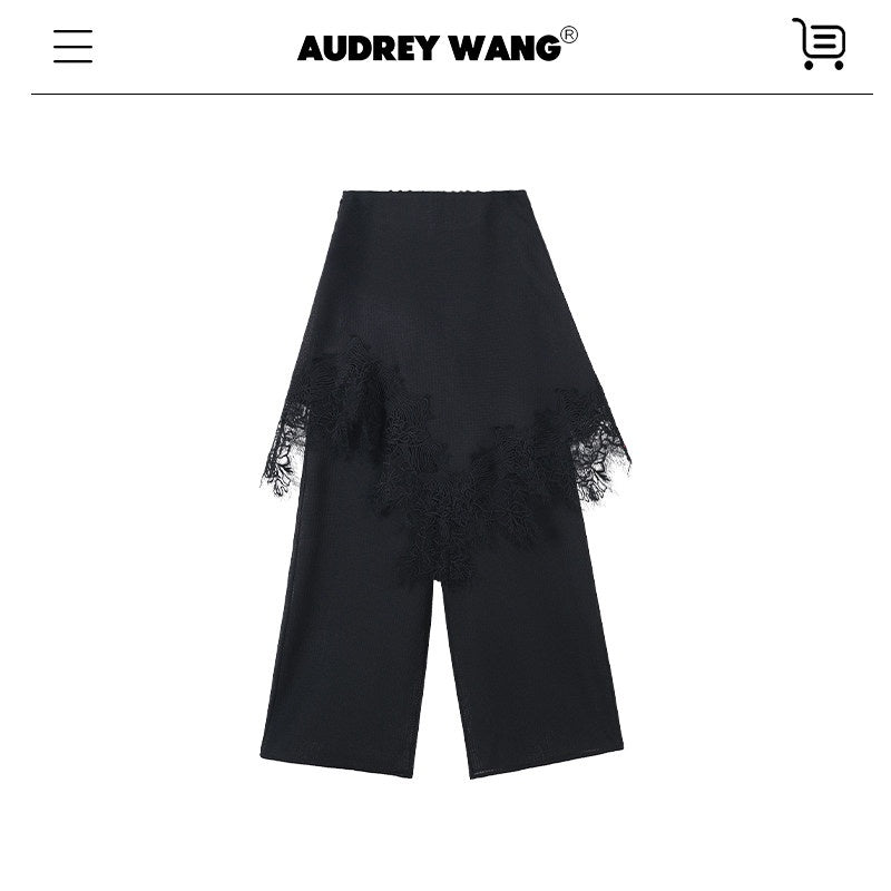 audreyyang_Soft_Viscose_Blend_Natural_Waist_Casual_Flowy_Women_Black_White_Wide_Leg_Pants_MISSTT