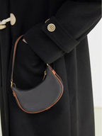 fano Toggle Pocket Minimal Commuter Midlength Women Polyester Blend Long Coats