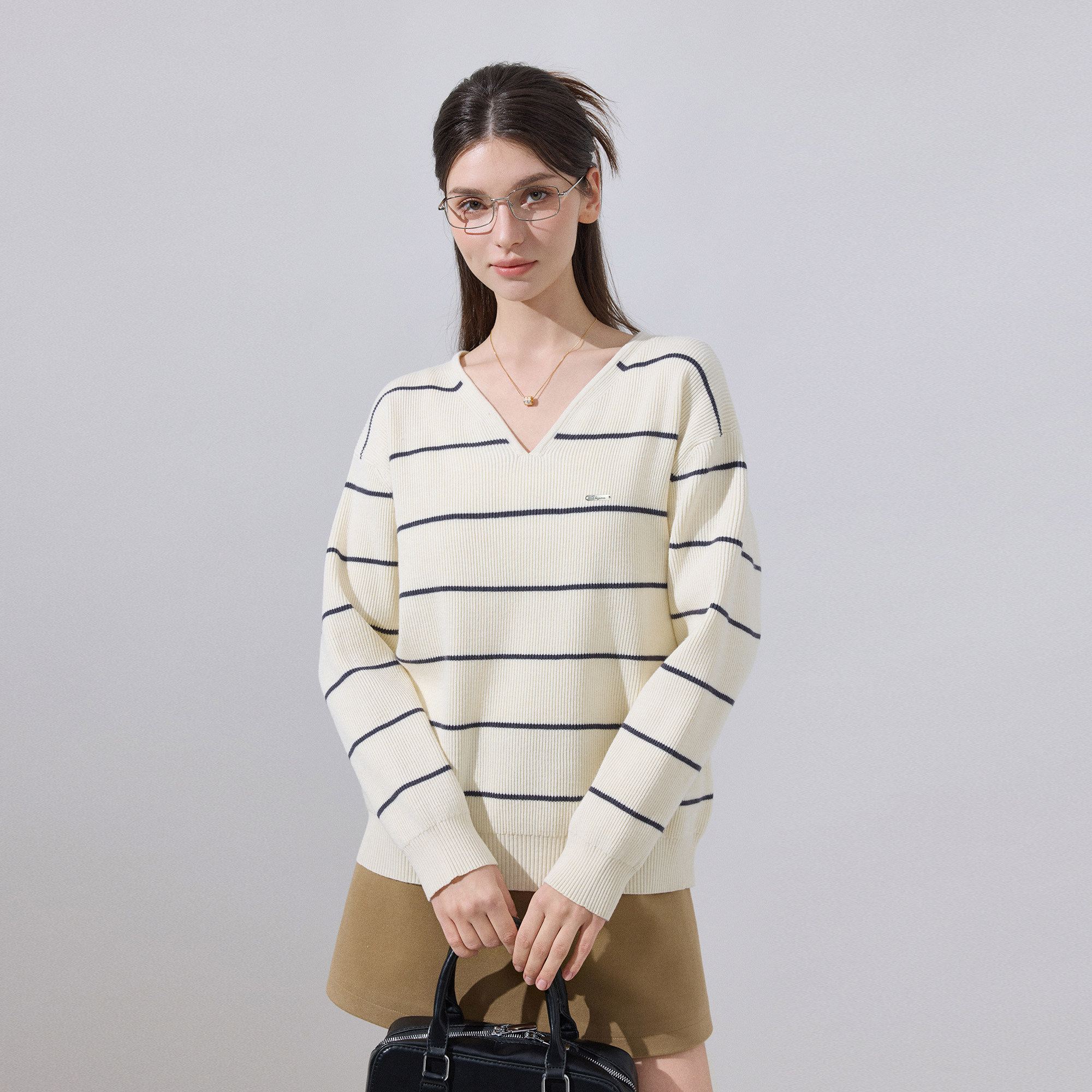 ikyou_Soft_Relaxed_Striped_V-neck_Casual_Women_Viscose_Blend_Long_Sleeve_Sweaters_MISSTT